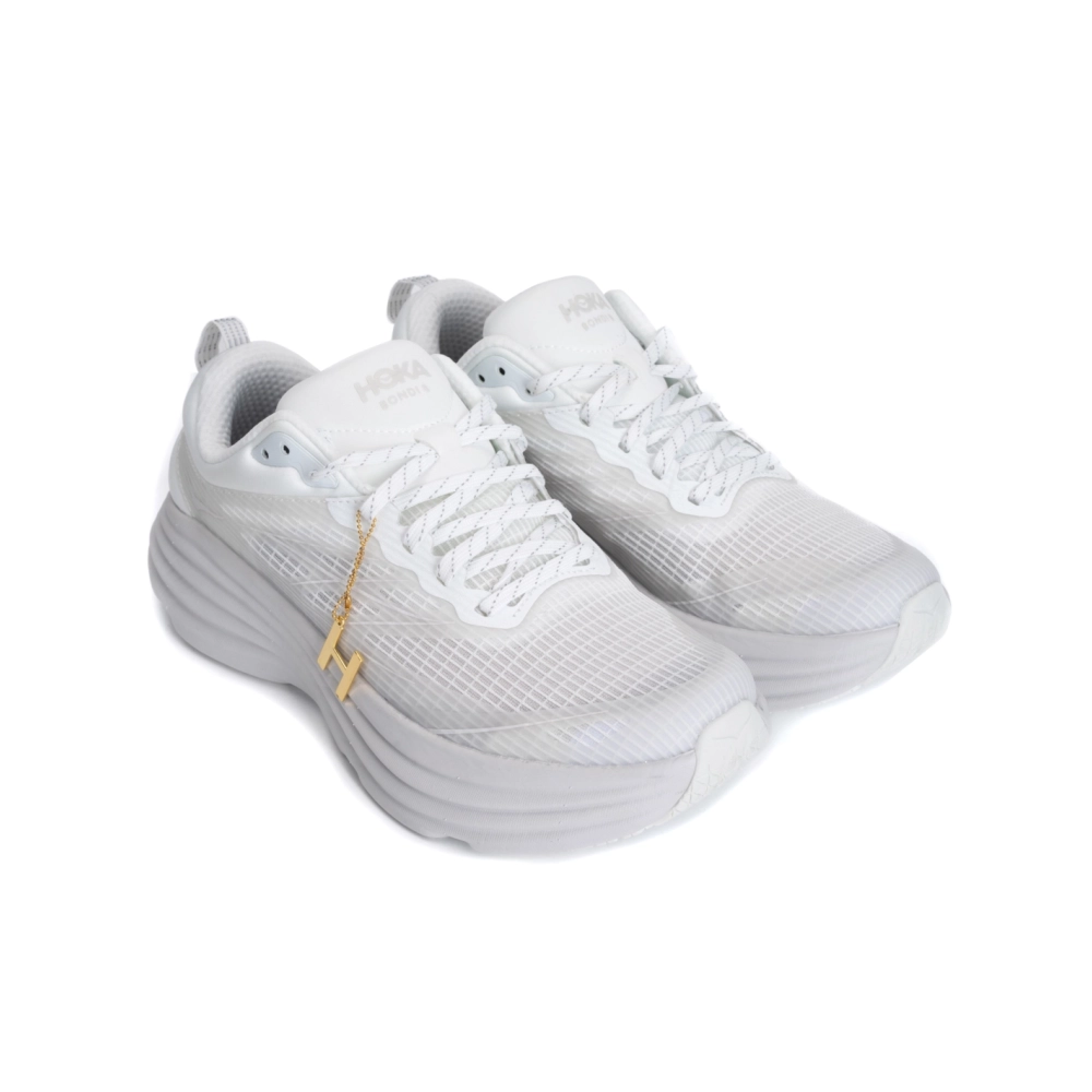 HOKA Bondi 8 Caged White Cosmic Grey,HOKA SNEAKERS