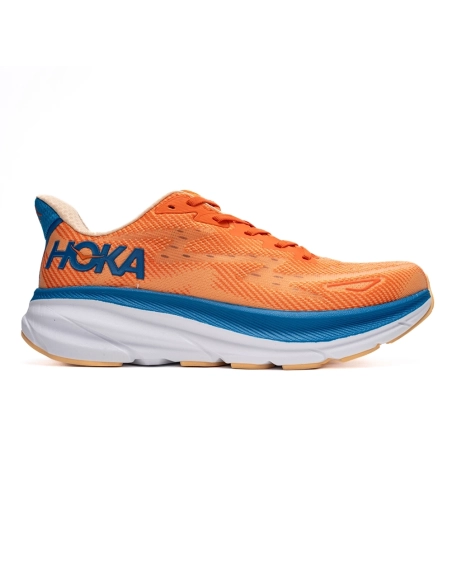 HOKA Clifton 9 2E Wide Vibrant Orange Impala,HOKA SNEAKERS