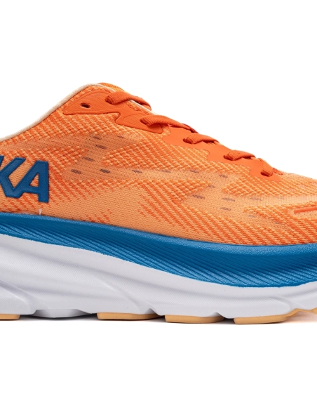 HOKA Clifton 9 2E Wide Vibrant Orange Impala,HOKA SNEAKERS