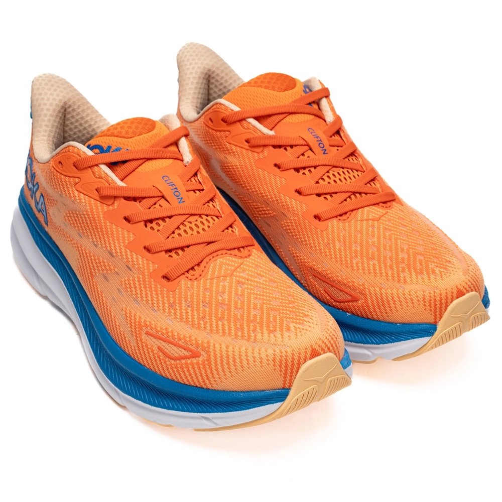 HOKA Clifton 9 2E Wide Vibrant Orange Impala,HOKA SNEAKERS