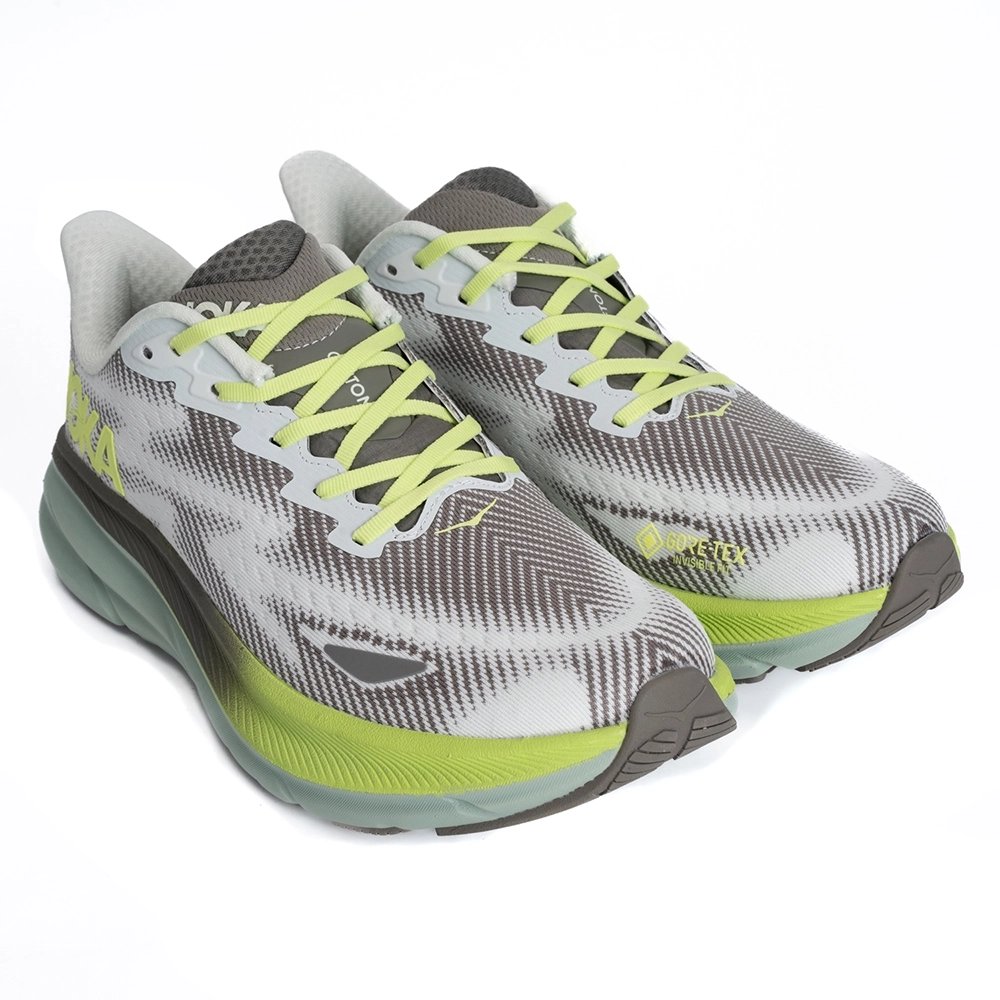HOKA Clifton 9 GORE-TEX Slate Aloe Vera,HOKA SNEAKERS