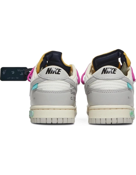OffWhite x Dunk Low Lot 30 of 50,Dunk SB,NIKE SHOES Reps