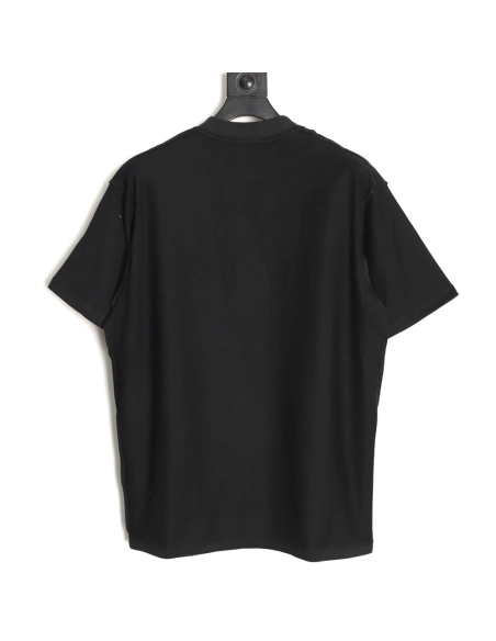 Balenciaga Inverted Letter Overlapping Embroidered Short-Sleeve T-Shirt TSK1,Balenciaga