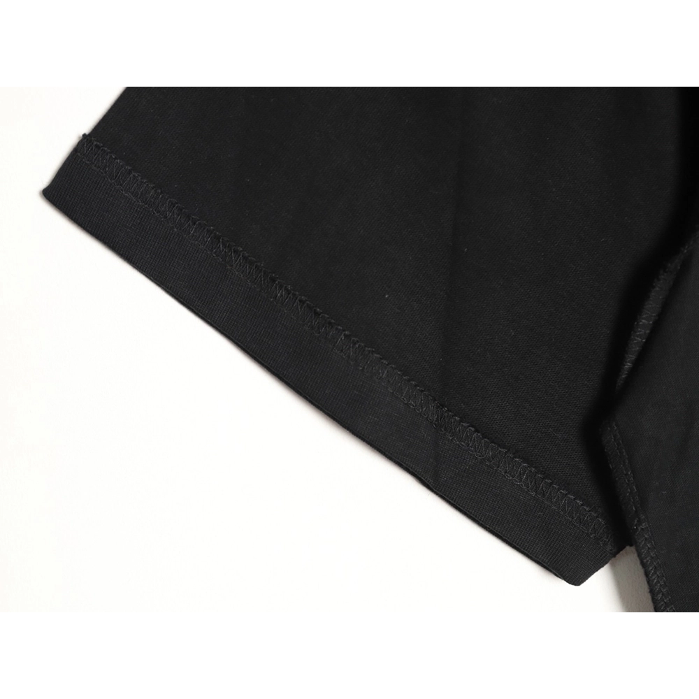Balenciaga Inverted Letter Overlapping Embroidered Short-Sleeve T-Shirt TSK1,Balenciaga