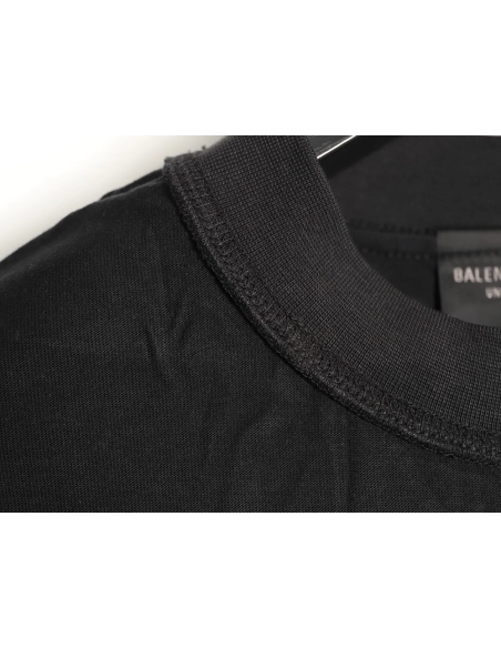 Balenciaga Inverted Letter Overlapping Embroidered Short-Sleeve T-Shirt TSK1,Balenciaga