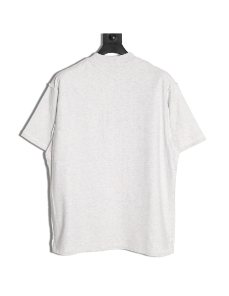 Balenciaga Inverted Letter Overlapping Embroidered Short-Sleeve T-Shirt,Balenciaga