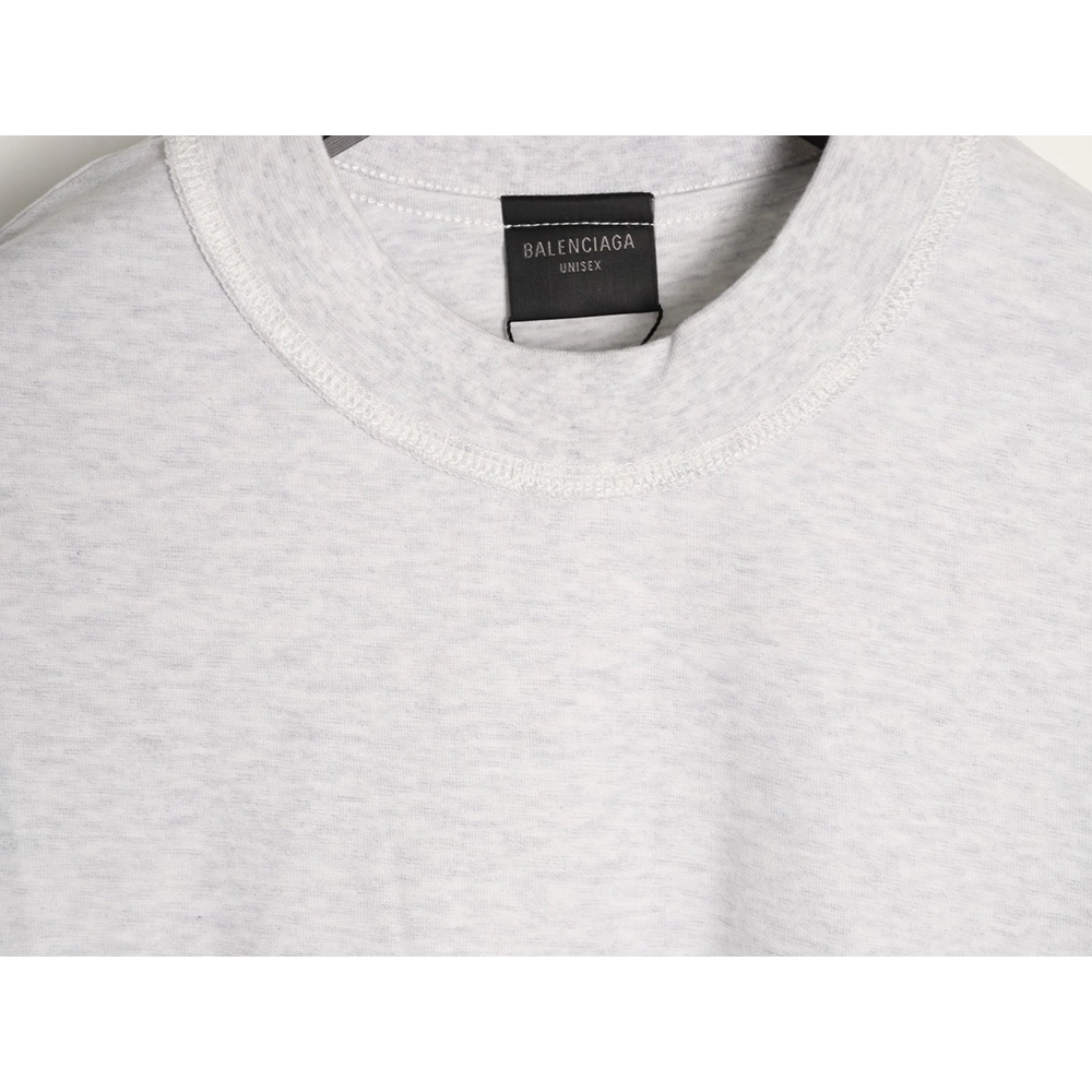 Balenciaga Inverted Letter Overlapping Embroidered Short-Sleeve T-Shirt,Balenciaga