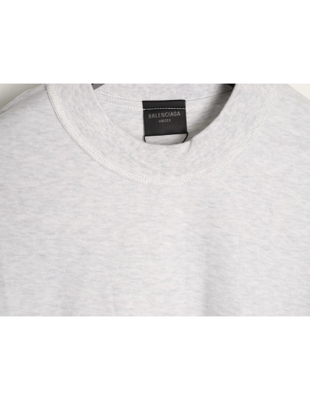 Balenciaga Inverted Letter Overlapping Embroidered Short-Sleeve T-Shirt,Balenciaga