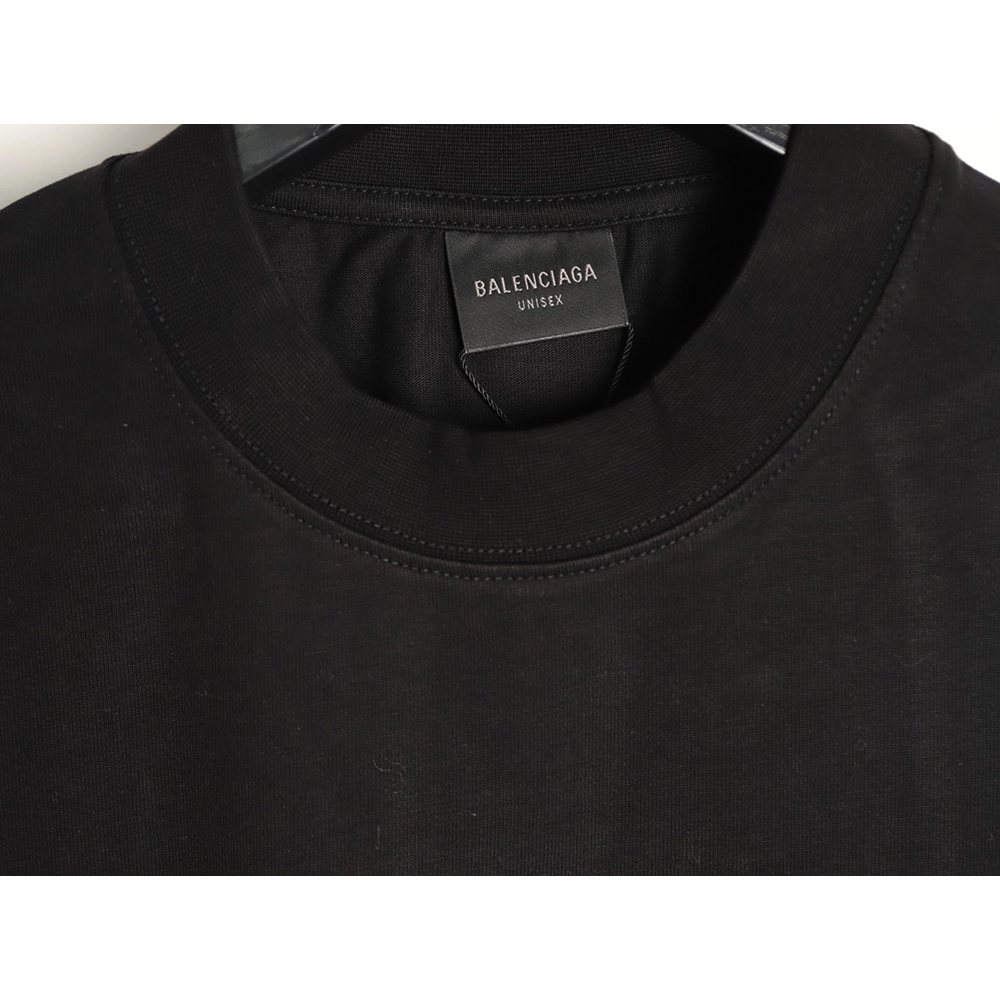 Balenciaga "No Logo" Cracked Print Short-Sleeve T-Shirt,Balenciaga