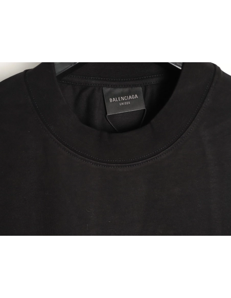 Balenciaga "No Logo" Cracked Print Short-Sleeve T-Shirt,Balenciaga