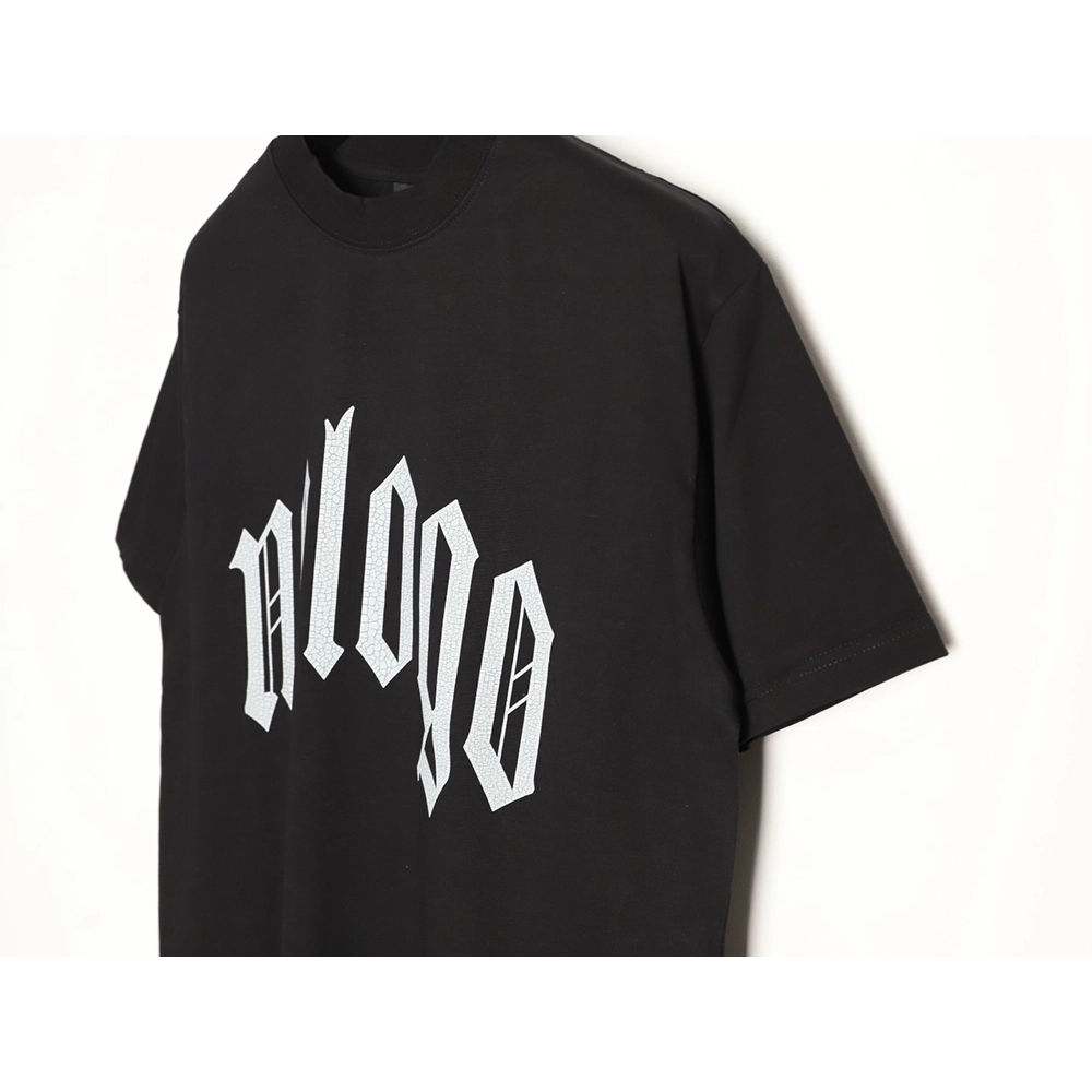 Balenciaga "No Logo" Cracked Print Short-Sleeve T-Shirt,Balenciaga
