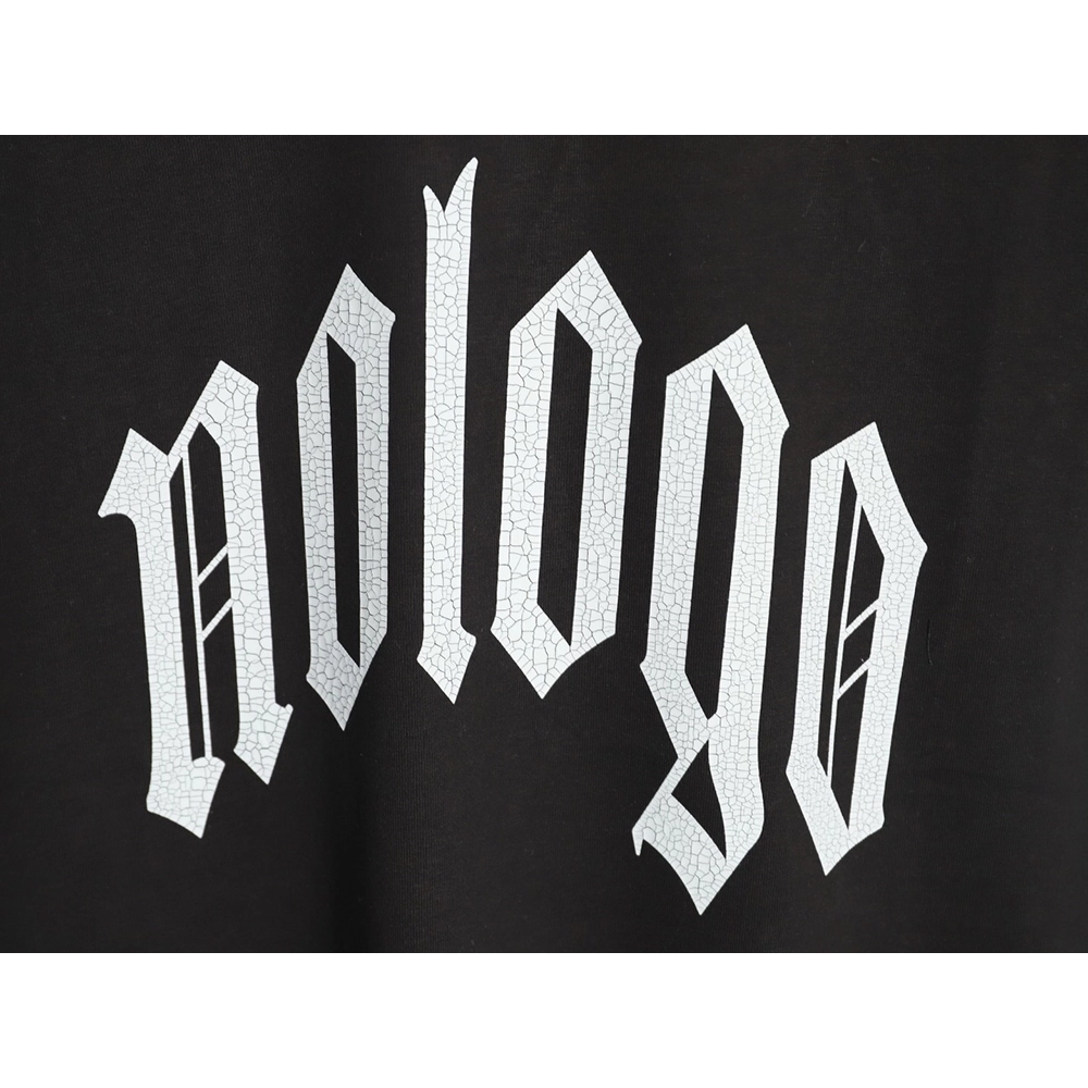 Balenciaga "No Logo" Cracked Print Short-Sleeve T-Shirt,Balenciaga