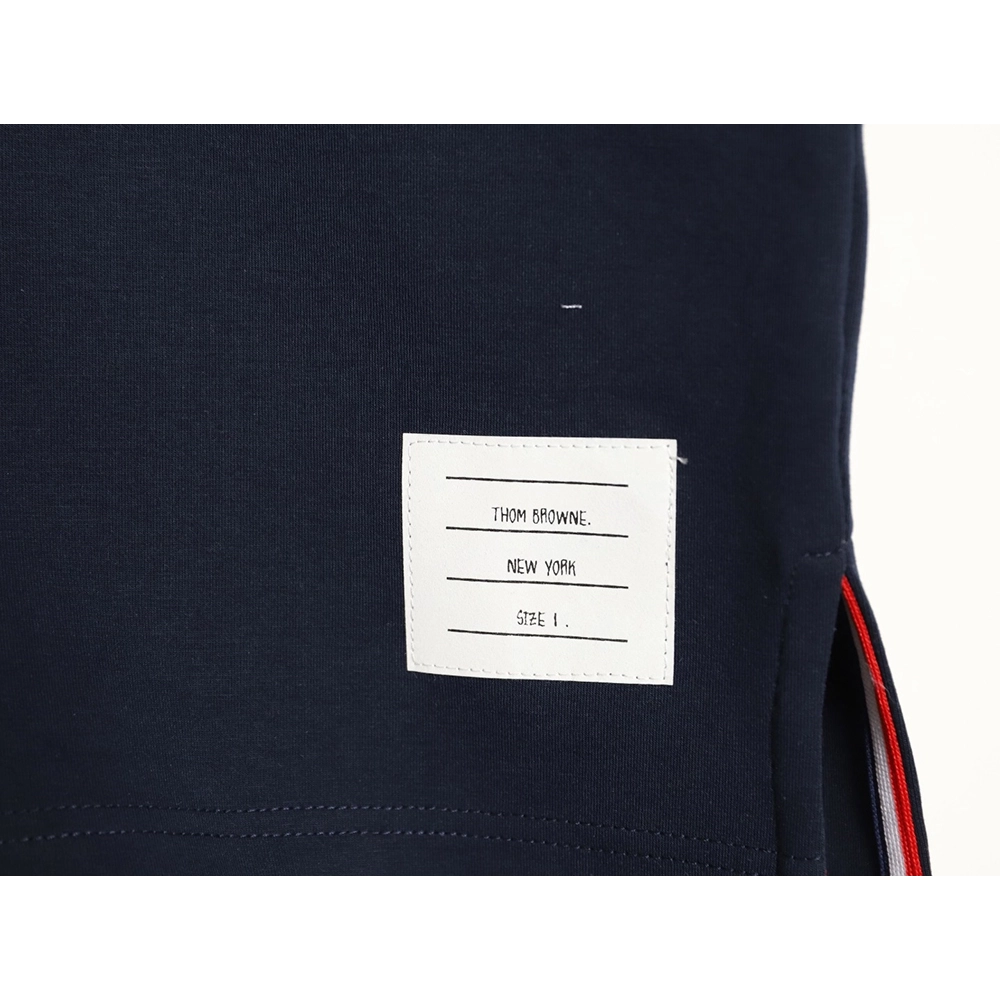 Thom Browne Striped Cuff Trim Short-Sleeve T-Shirt TSK2,Thom Browne