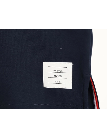 Thom Browne Striped Cuff Trim Short-Sleeve T-Shirt TSK2,Thom Browne