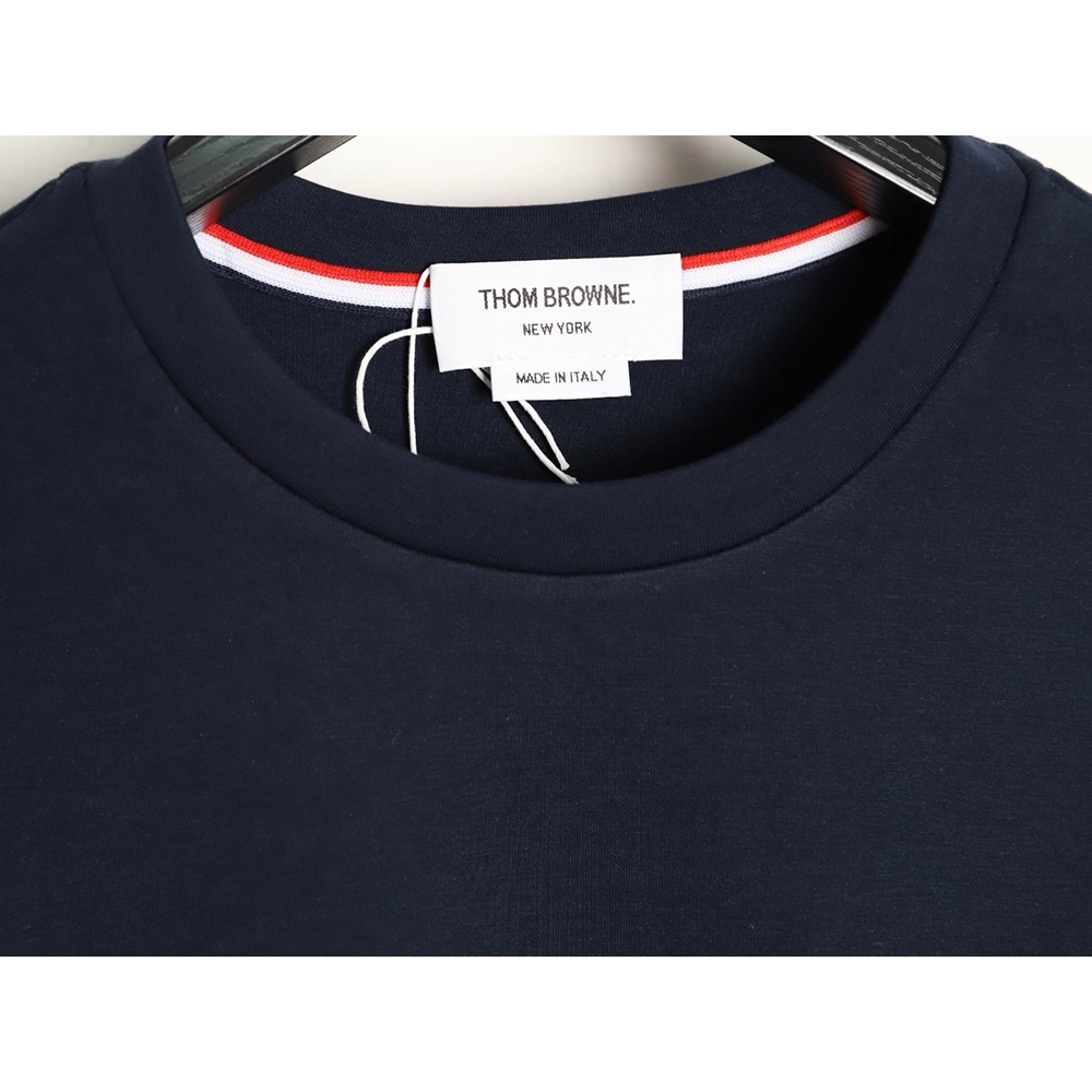 Thom Browne Striped Cuff Trim Short-Sleeve T-Shirt TSK2,Thom Browne