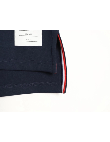 Thom Browne Striped Cuff Trim Short-Sleeve T-Shirt TSK2,Thom Browne