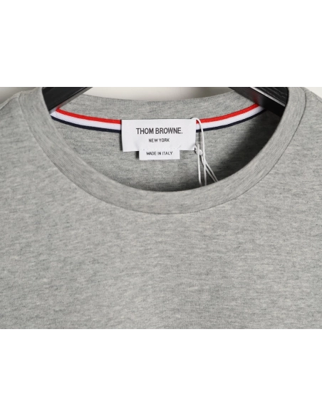 Thom Browne Striped Cuff Trim Short-Sleeve T-Shirt TSK1,Thom Browne