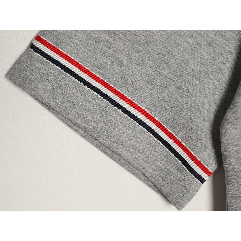 Thom Browne Striped Cuff Trim Short-Sleeve T-Shirt TSK1,Thom Browne