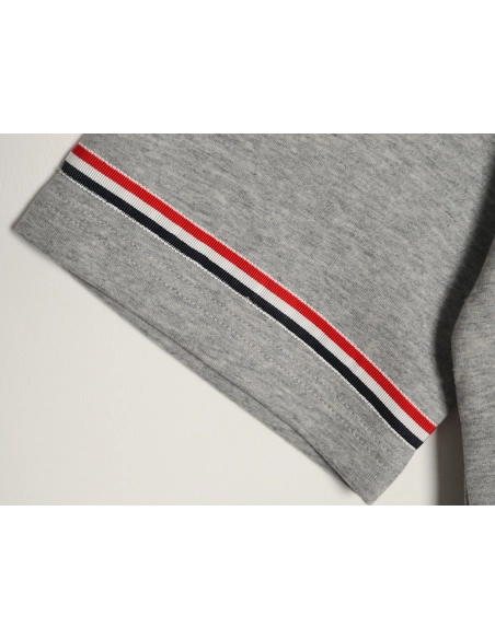 Thom Browne Striped Cuff Trim Short-Sleeve T-Shirt TSK1,Thom Browne