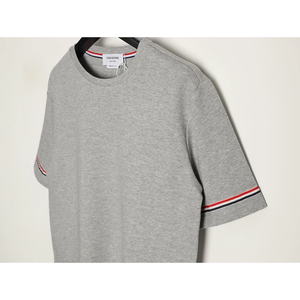 Thom Browne Striped Cuff Trim Short-Sleeve T-Shirt TSK1,Thom Browne