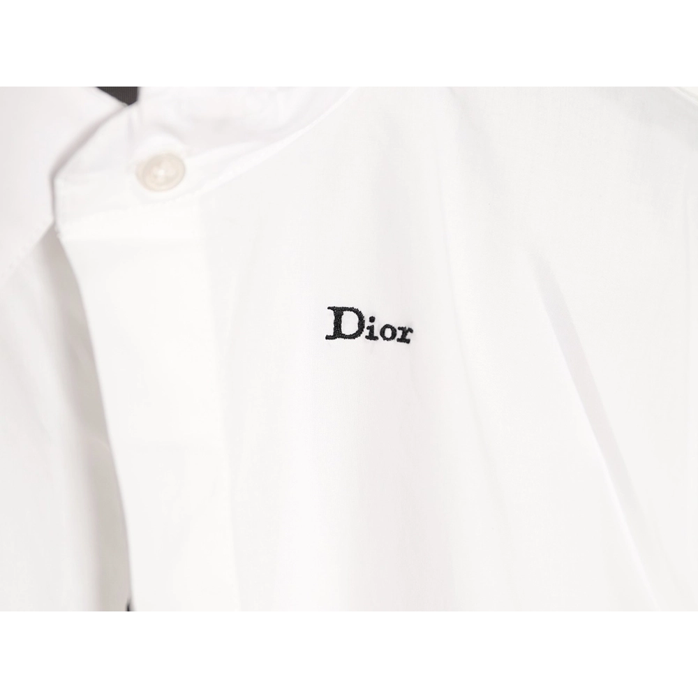 Dior Four-Leaf Clover Collar Embroidered Long-Sleeve Shirt,Dior
