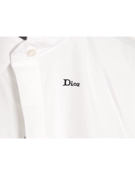 Dior Four-Leaf Clover Collar Embroidered Long-Sleeve Shirt,Dior