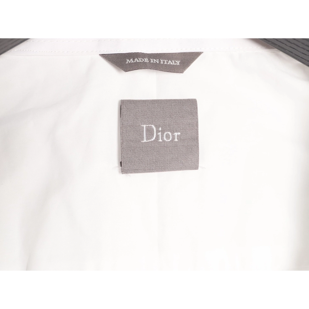 Dior Four-Leaf Clover Collar Embroidered Long-Sleeve Shirt,Dior