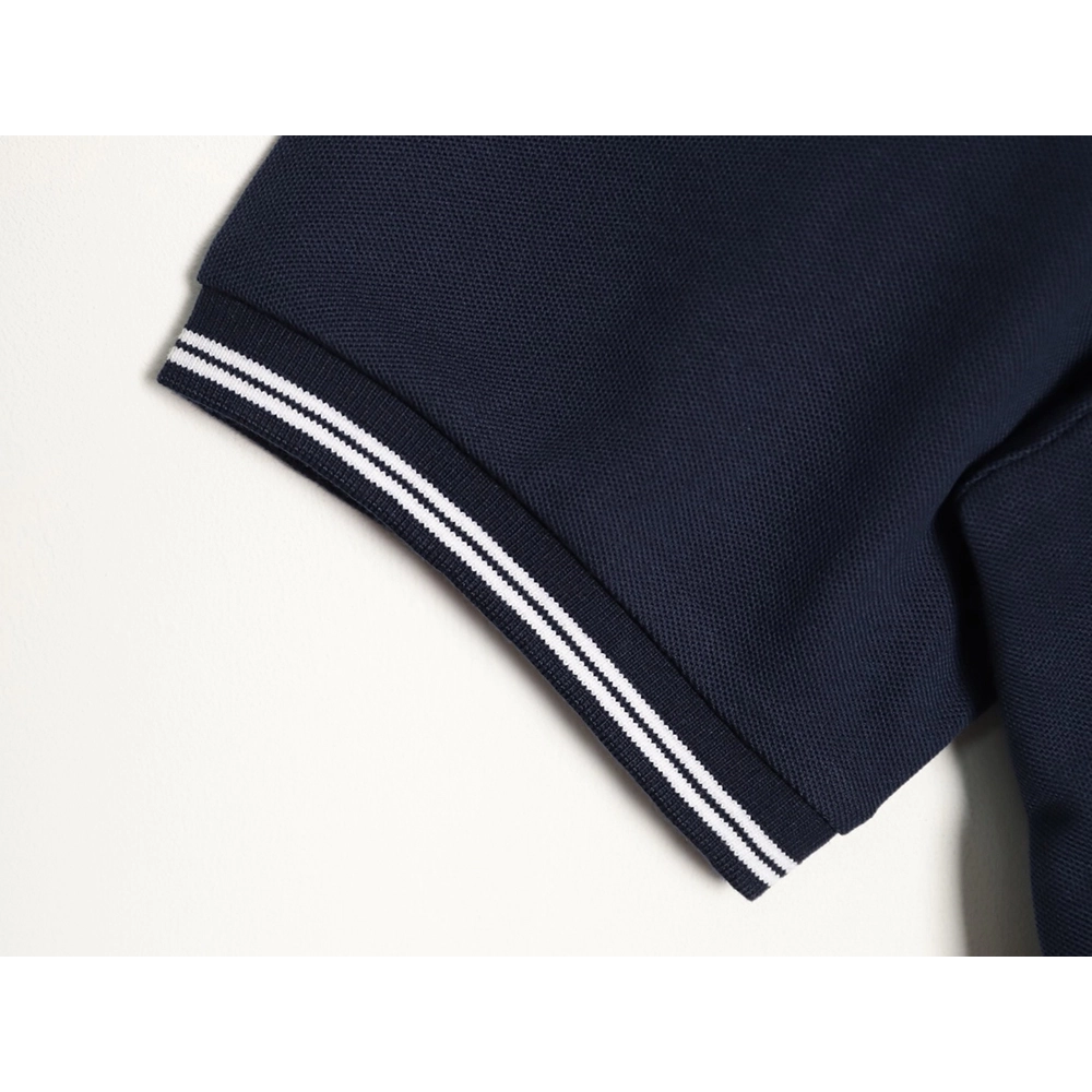 Prada embroidered drawstring hem Polo short sleeve TSK1,Prada