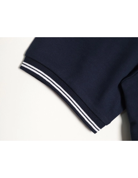 Prada embroidered drawstring hem Polo short sleeve TSK1,Prada