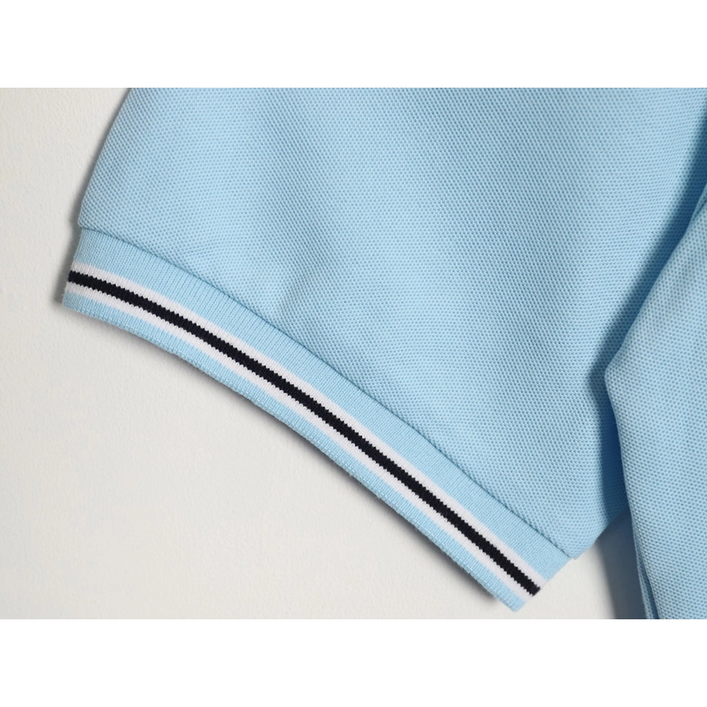 Prada embroidered drawstring hem Polo short sleeve,Prada