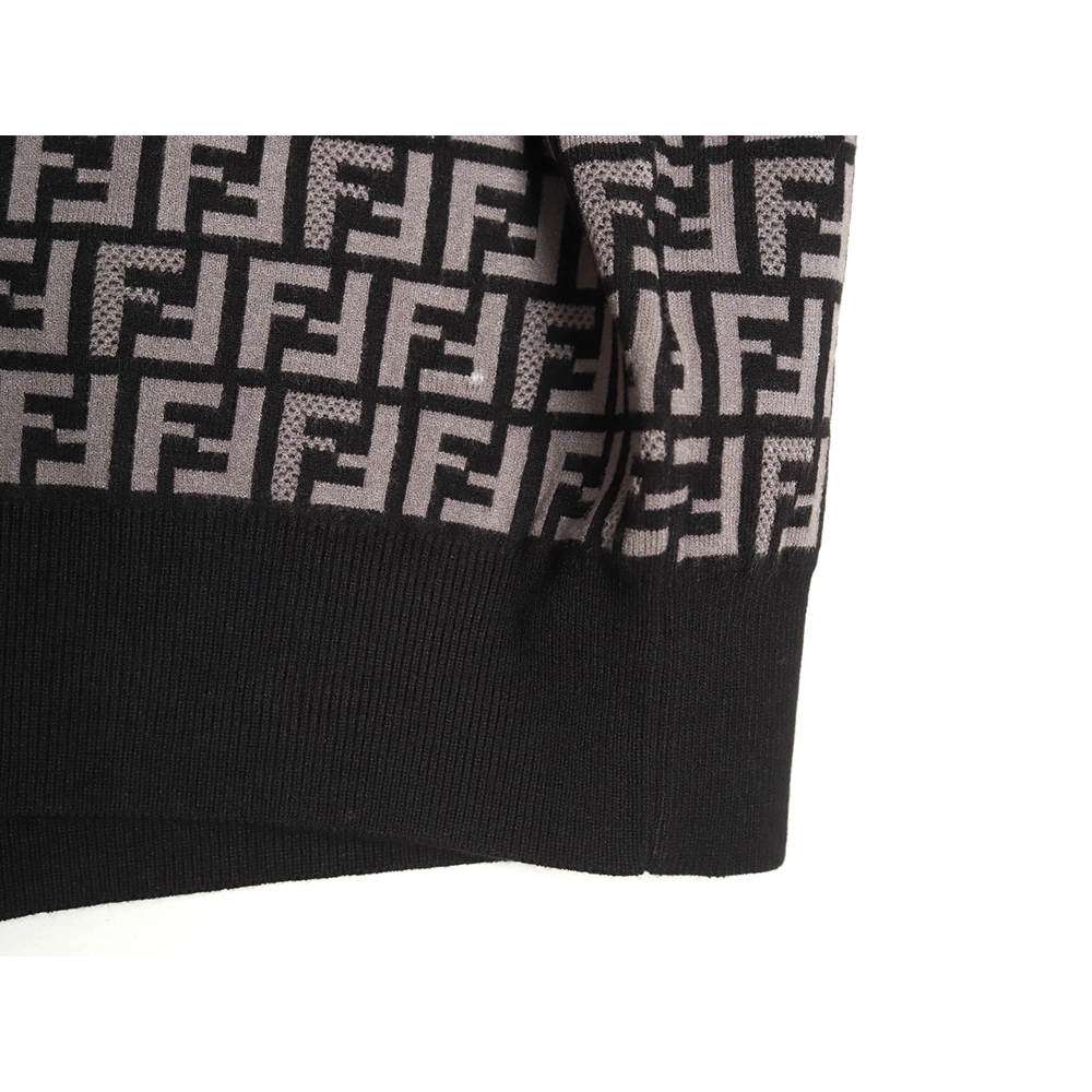 Fendi All-Over FF Jacquard Knit Short-Sleeve T-Shirt TSK1,Fendi