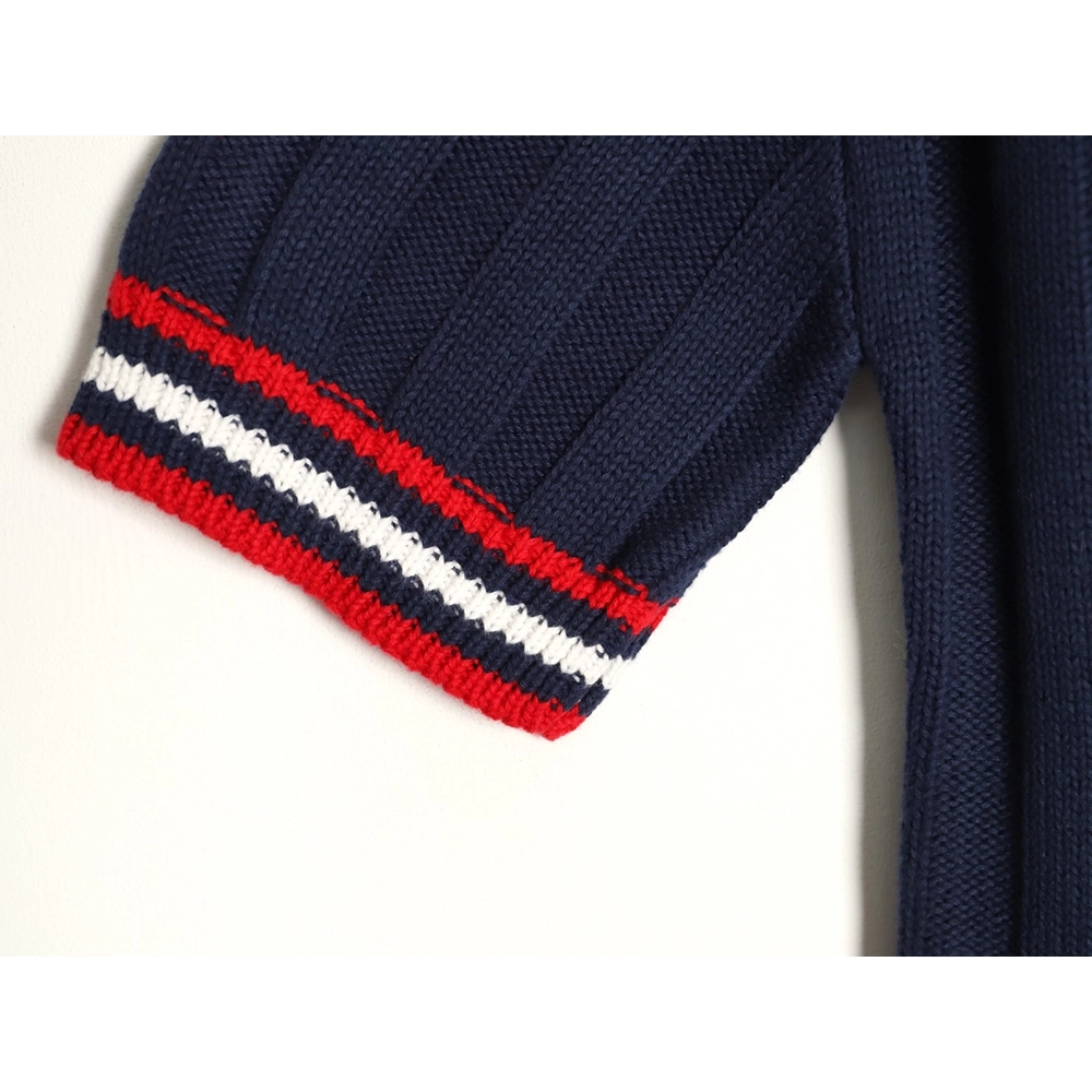 Miu Miu Logo Preppy Short-Sleeve Knit Sweater TSK1,Miu Miu