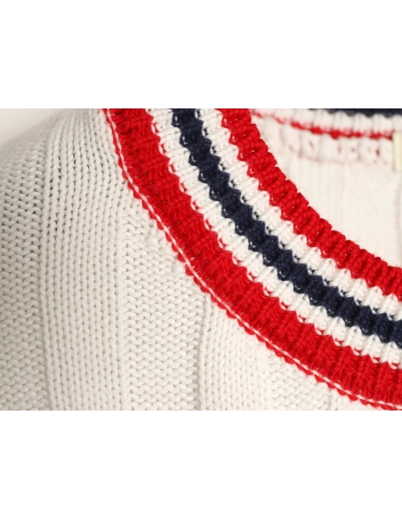 Miu Miu Logo Preppy Short-Sleeve Knit Sweater,Miu Miu