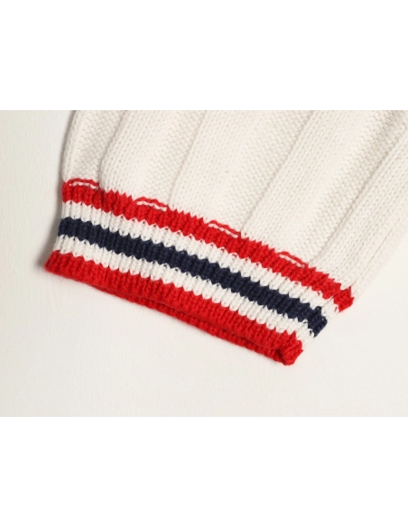 Miu Miu Logo Preppy Short-Sleeve Knit Sweater,Miu Miu