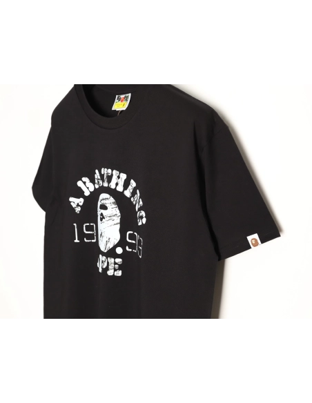 BAPE Classic 1993 Distressed Ape Head Print Short-Sleeve T-Shirt TSK1,Bape