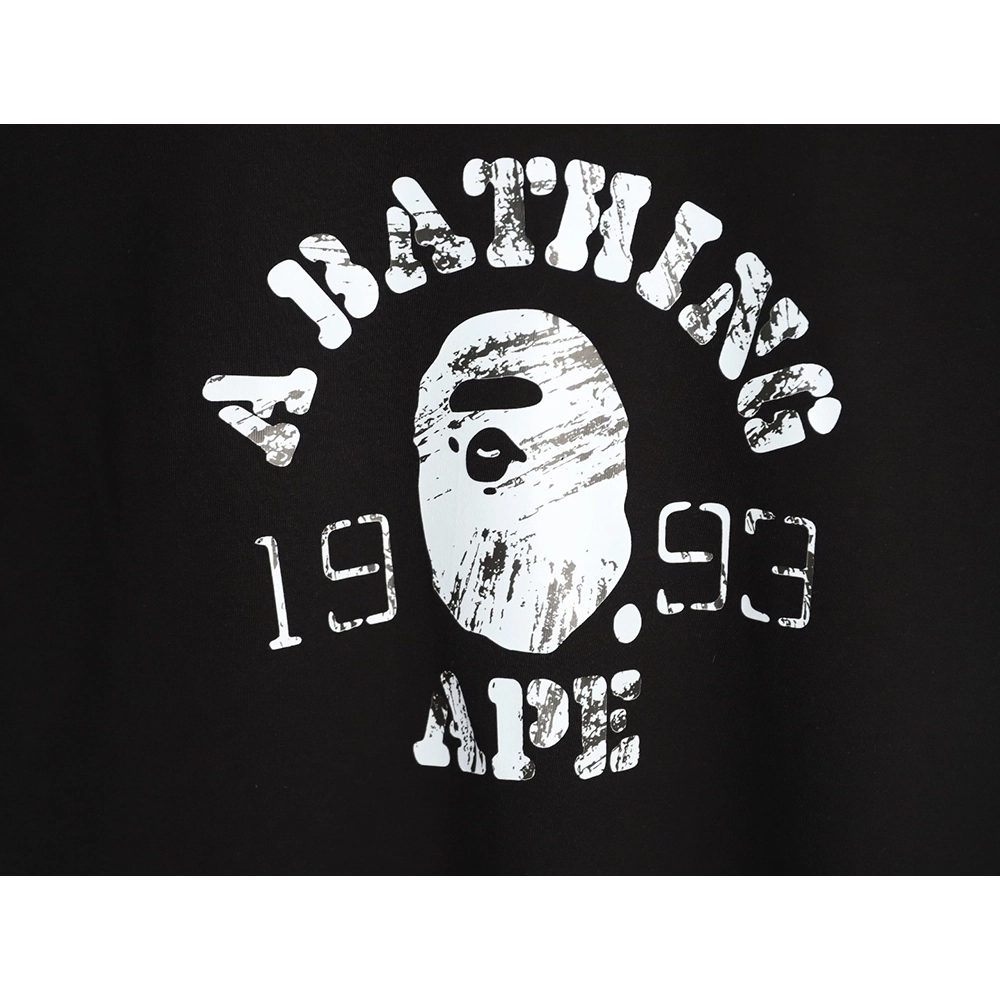 BAPE Classic 1993 Distressed Ape Head Print Short-Sleeve T-Shirt TSK1,Bape