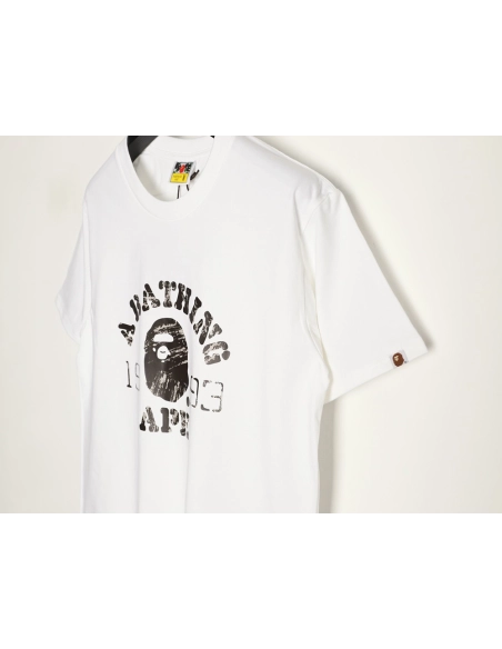 BAPE Classic 1993 Distressed Ape Head Print Short-Sleeve T-Shirt,Bape