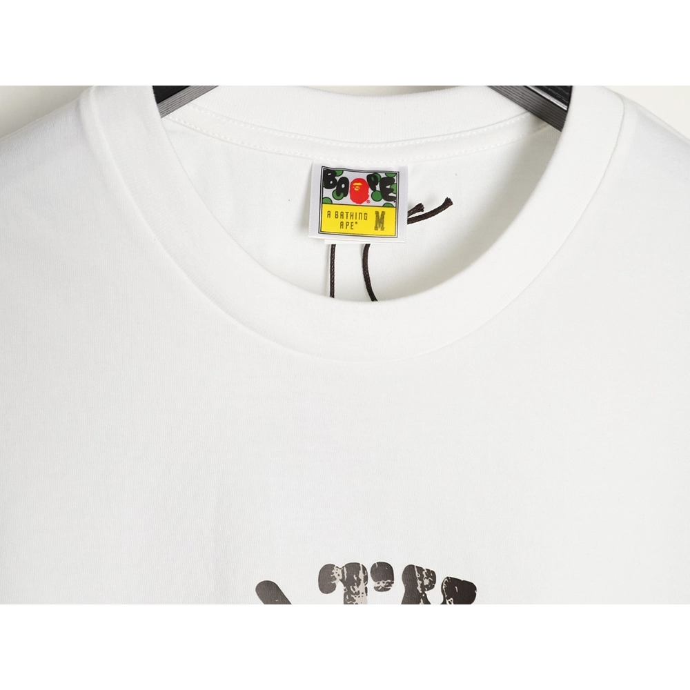 BAPE Classic 1993 Distressed Ape Head Print Short-Sleeve T-Shirt,Bape