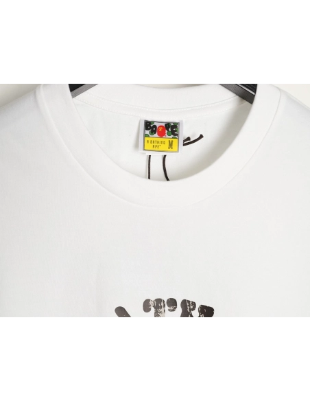 BAPE Classic 1993 Distressed Ape Head Print Short-Sleeve T-Shirt,Bape