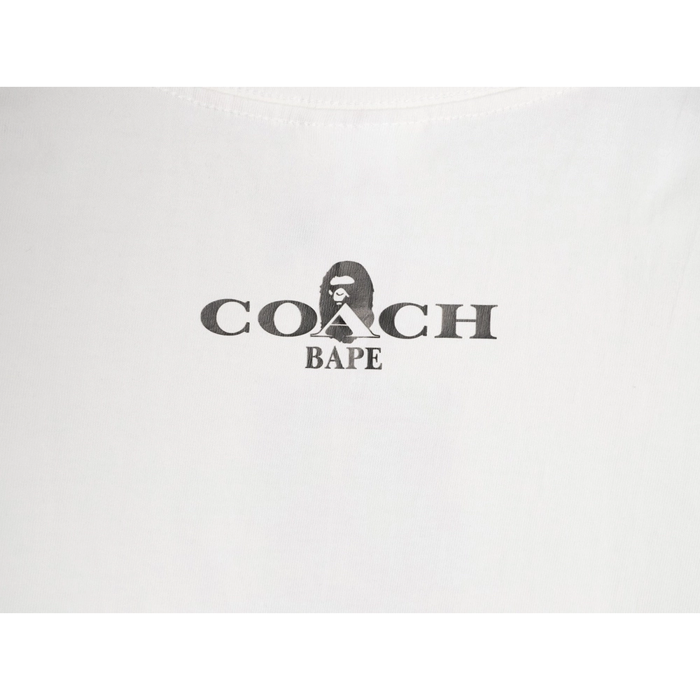BAPE COACH Collaboration Dinosaur and Ape Head Print Short-Sleeve T-Shirt,Bape