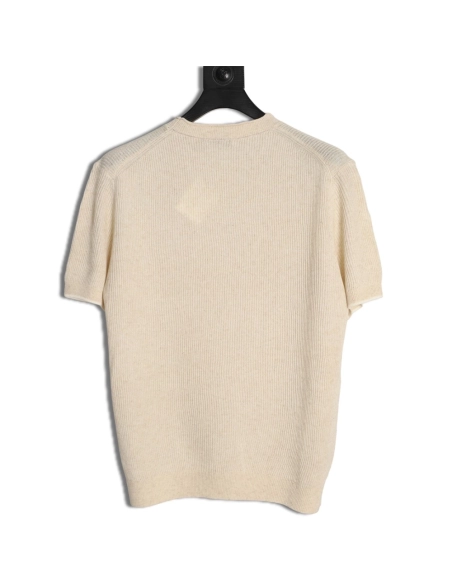 Brunello Cucinelli Round Neck Ribbed Neck Long Sleeve Knit Sweater,Brunello Cucinelli