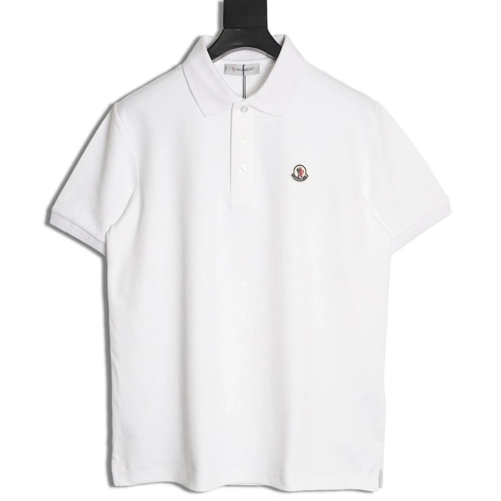Moncler Ribbed Short-Sleeve Polo Shirt,Moncler