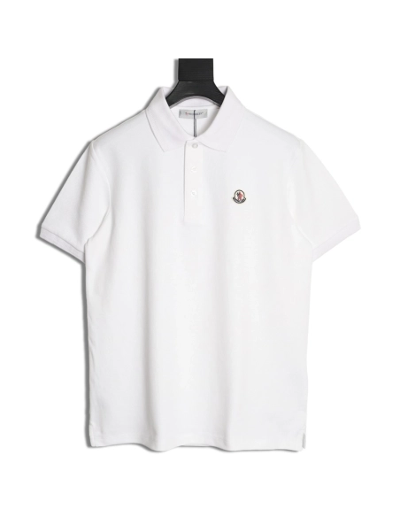 Moncler Ribbed Short-Sleeve Polo Shirt,Moncler
