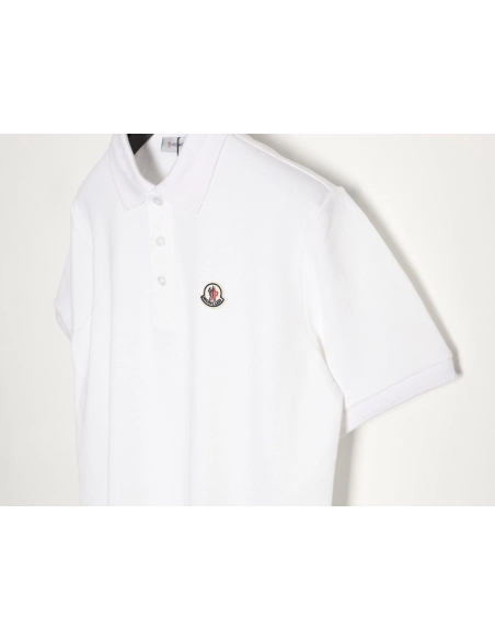 Moncler Ribbed Short-Sleeve Polo Shirt,Moncler