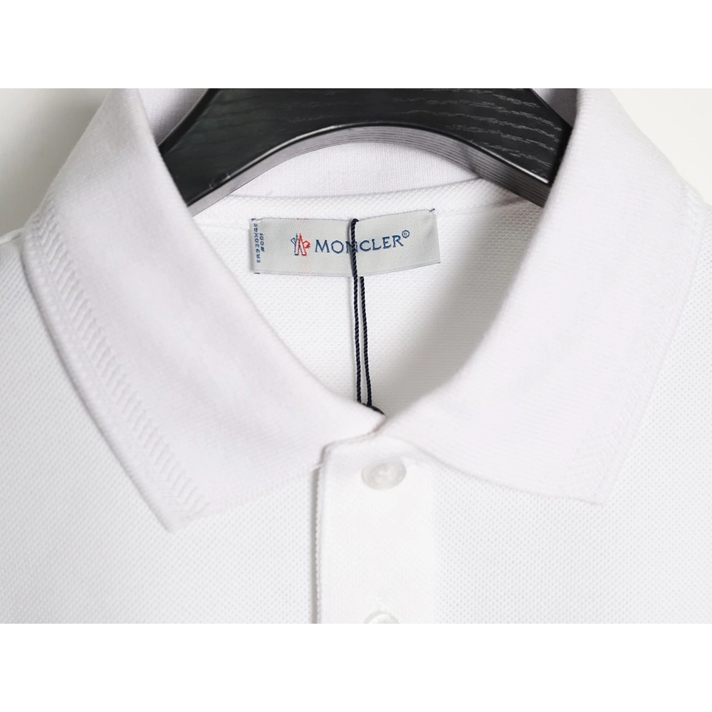Moncler Ribbed Short-Sleeve Polo Shirt,Moncler