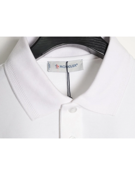 Moncler Ribbed Short-Sleeve Polo Shirt,Moncler