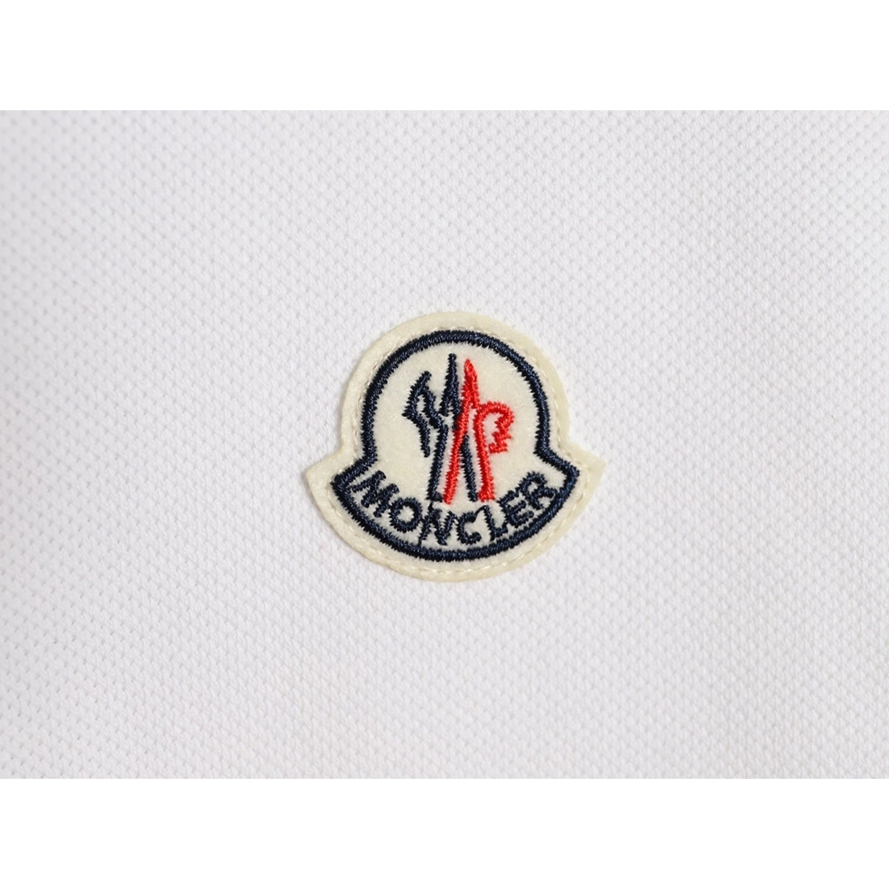 Moncler Ribbed Short-Sleeve Polo Shirt,Moncler