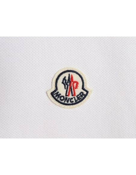 Moncler Ribbed Short-Sleeve Polo Shirt,Moncler