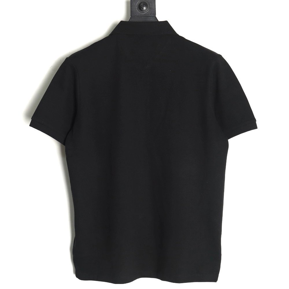 Prada Chest Pocket Half-Zip Polo Shirt Short-Sleeve TSK1,Prada