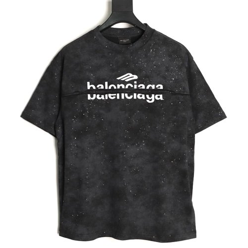 Balenciaga embroidered starry sky lettering crew neck short-sleeved T-shirt,Balenciaga